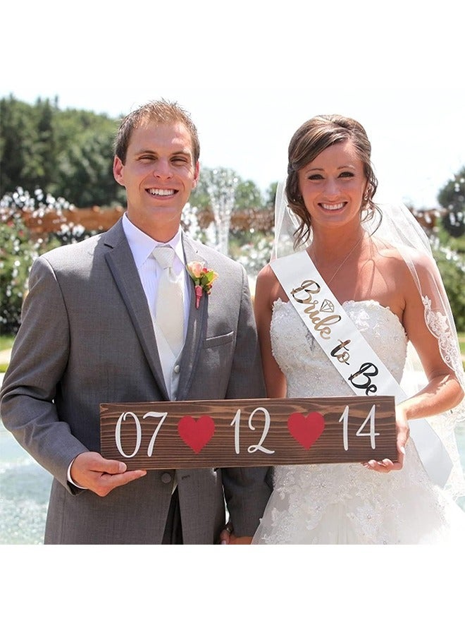 أوشن مجموعة وشاح العروس البيضاء -1 وشاح العروس البيضاء و 6 وشاح حفلات العزاب - Image 2