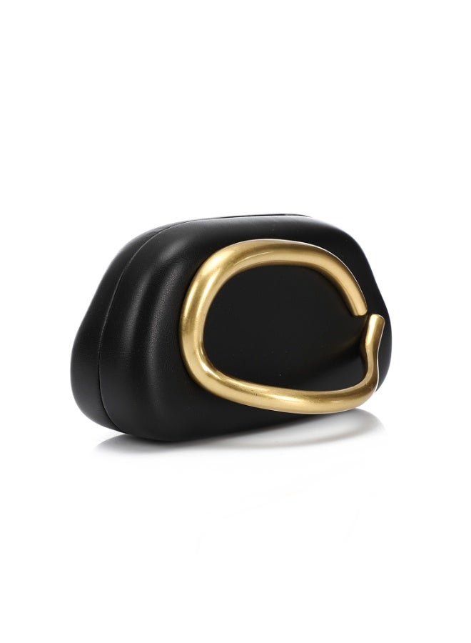 Mr.joe Statement Handle Clutch - Black - Image 2