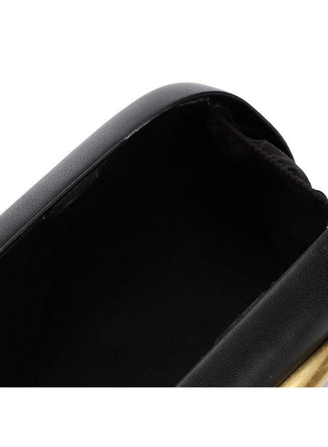 Mr.joe Statement Handle Clutch - Black - Image 4