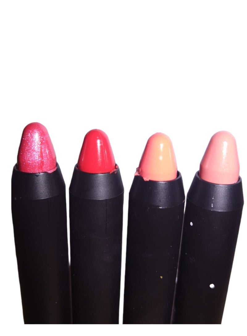Lip Stick 4 Colors Set for Girls With Lip Balm And Protection From Cracks - Image 2