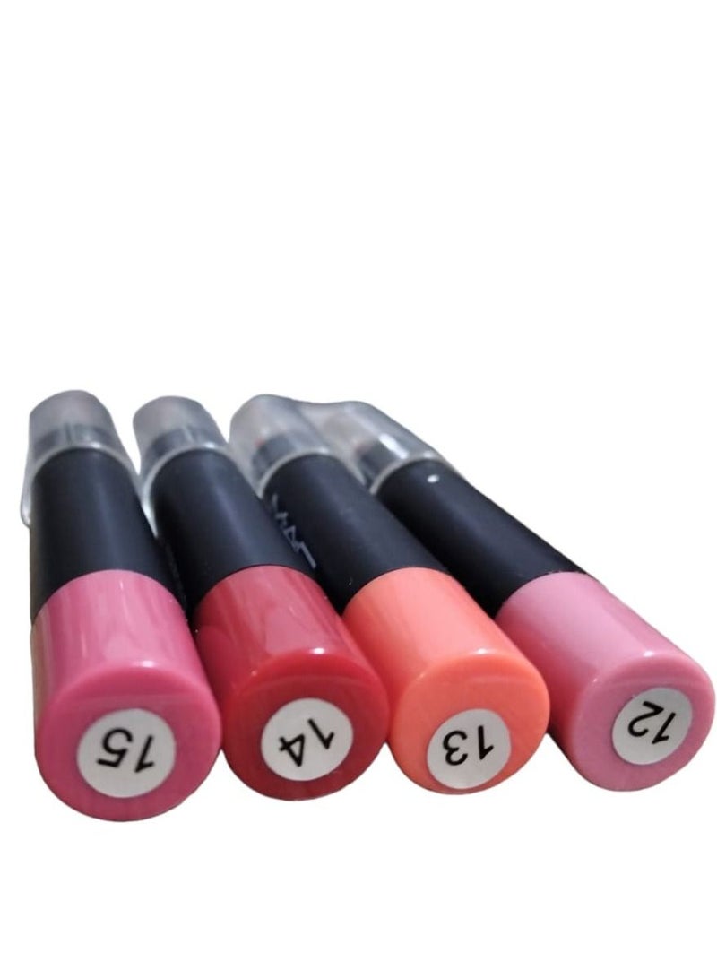 Lip Stick 4 Colors Set for Girls With Lip Balm And Protection From Cracks - Image 3