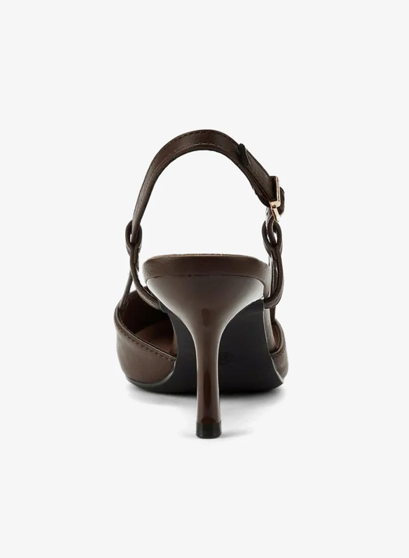 Celeste BROWN Women Stiletto Heel Pointed Toe Shoes for Women | Best Price UAE