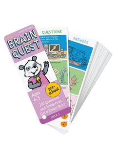 Brain Quest Preschool, revised 4th edition: 300 Questions and Answers to Get a Smart Start (Brain Quest Decks)  - Image 1