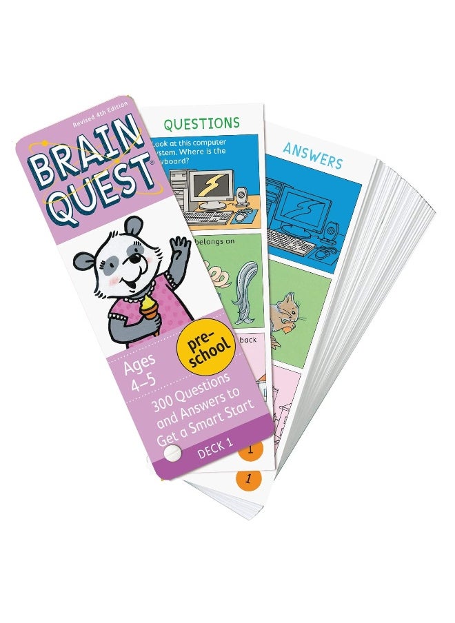 null - Brain Quest Preschool, revised 4th edition: 300 Questions and Answers to Get a Smart Start (Brain Quest Decks) - Image 1