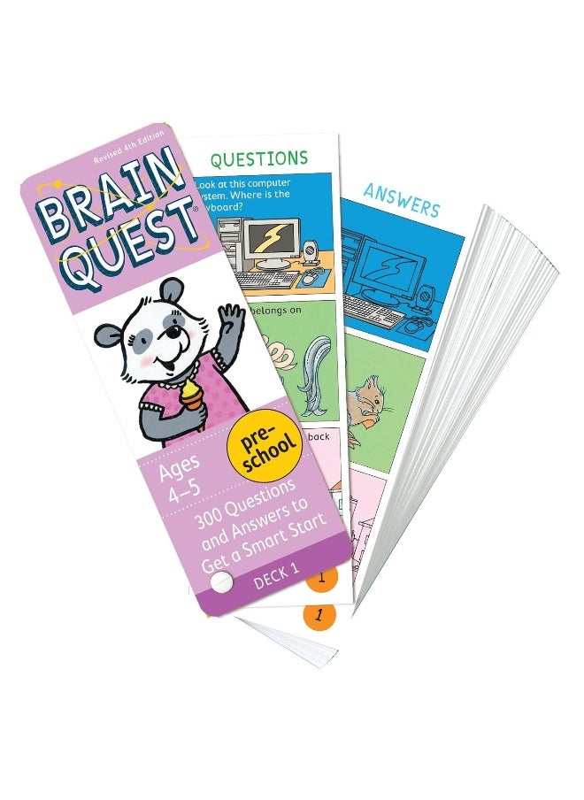 null - Brain Quest Preschool, revised 4th edition: 300 Questions and Answers to Get a Smart Start (Brain Quest Decks) - Image 1