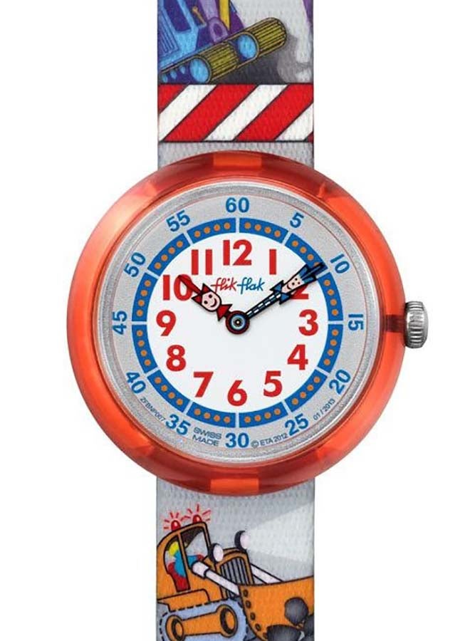 Swatch Kids Unisex Building Up Quartz Movement Water Resistant Wrist Watch - 32 Mm - Image 1