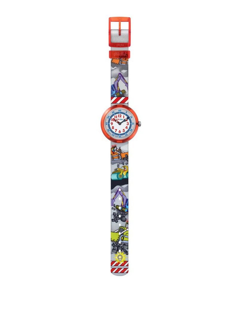 Swatch Kids Unisex Building Up Quartz Movement Water Resistant Wrist Watch - 32 Mm - Image 2