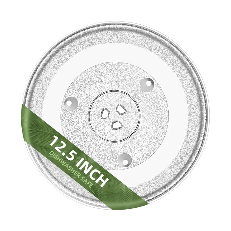 Gemroom 125 Microwave Turntable Compatible with Panasonic 12570000008334 12 12 inch Replacement Microwave Glass Plate for Frigidaire 5304509437