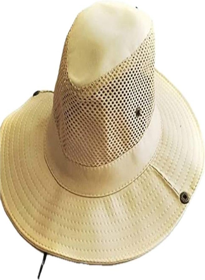 Zeki Straw hat Hat Men Outdoor Hat Knight Cap Wide Straw Hat Summer Autumn Tourism Hiking Beach Sun Cap Fisherman's Hat Monochrome Matte (Khakhi) - Image 4