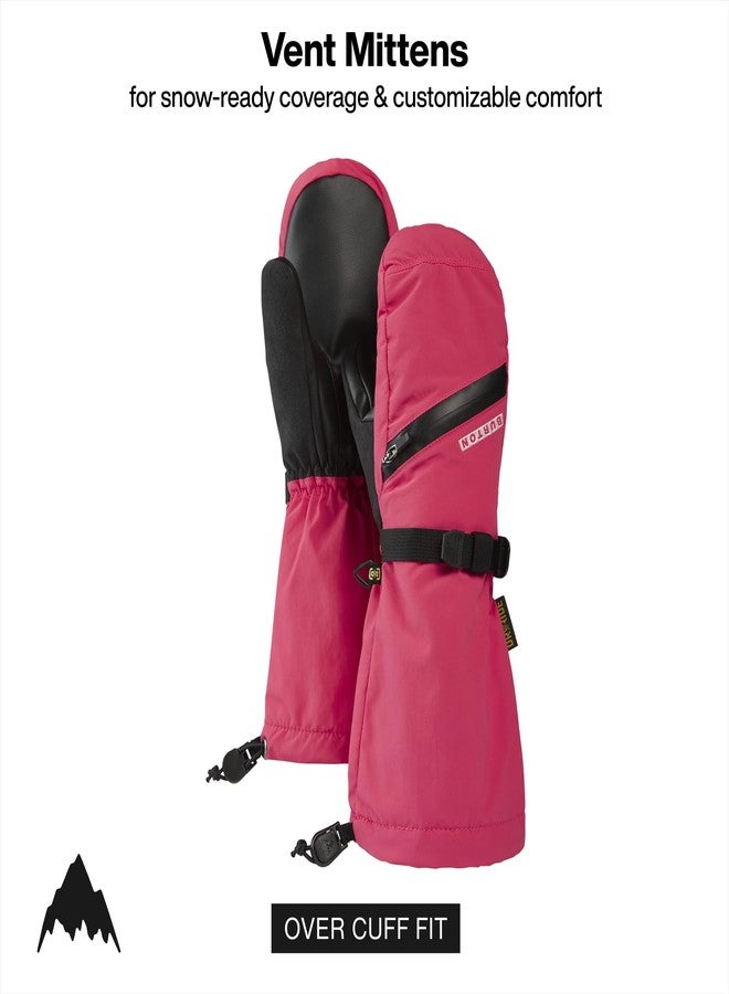 Burton Kids' Vent Mittens, Azalea Pink, M - Image 2