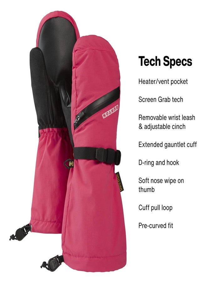 Burton Kids' Vent Mittens, Azalea Pink, M - Image 3