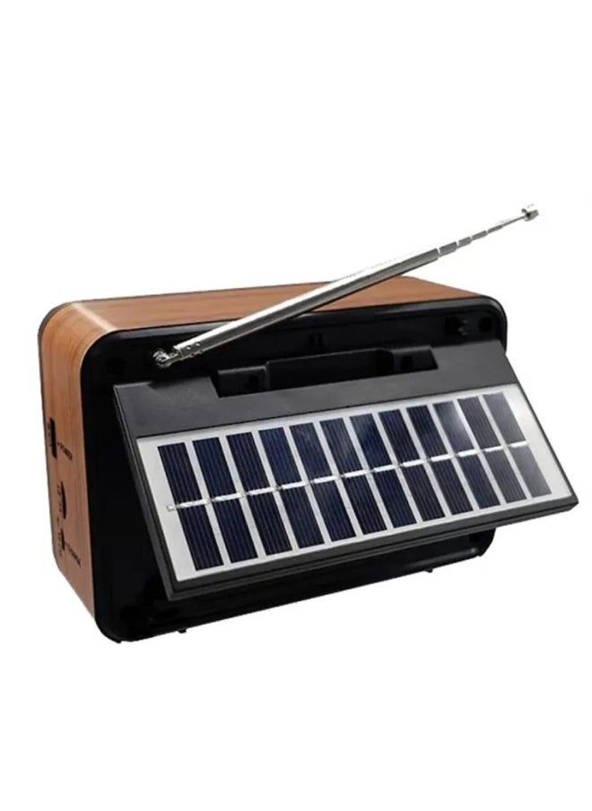 Denx Rechargeable Radio, Portable Radio Am Fm Transistor With Best Sound, Solar/Battery Operated Radio, Support Tf Card/Usb Playing  - Image 2