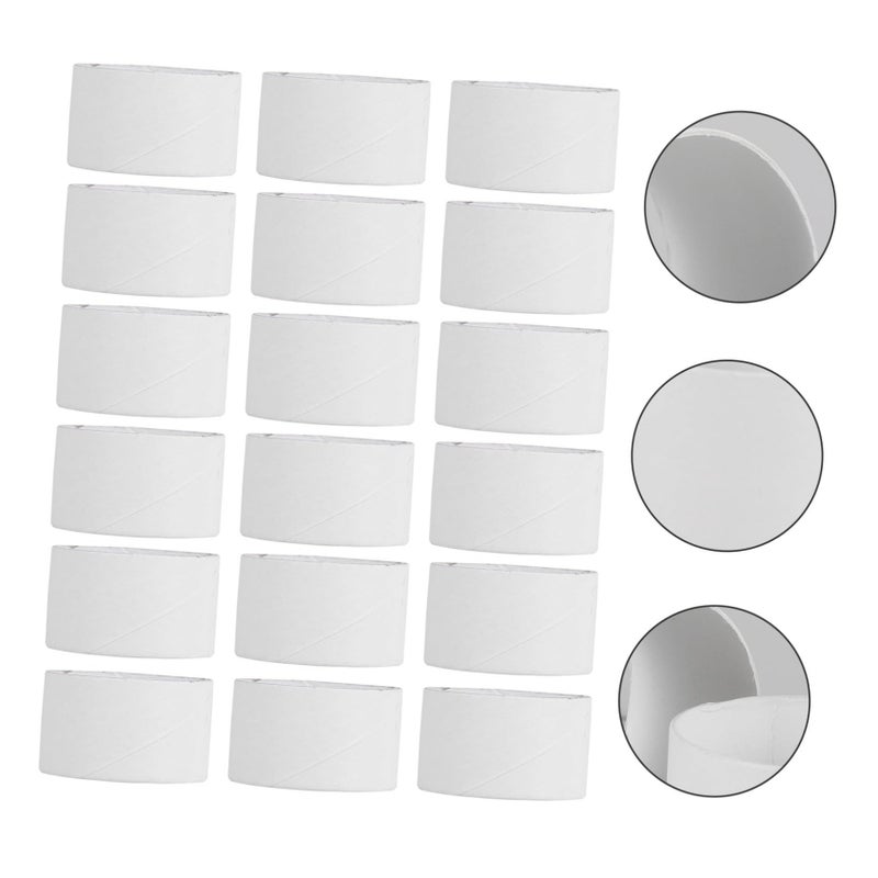 White Textured Cardboard Tubes 25pcs For DIY Art Projects Craft Painting - Image 5