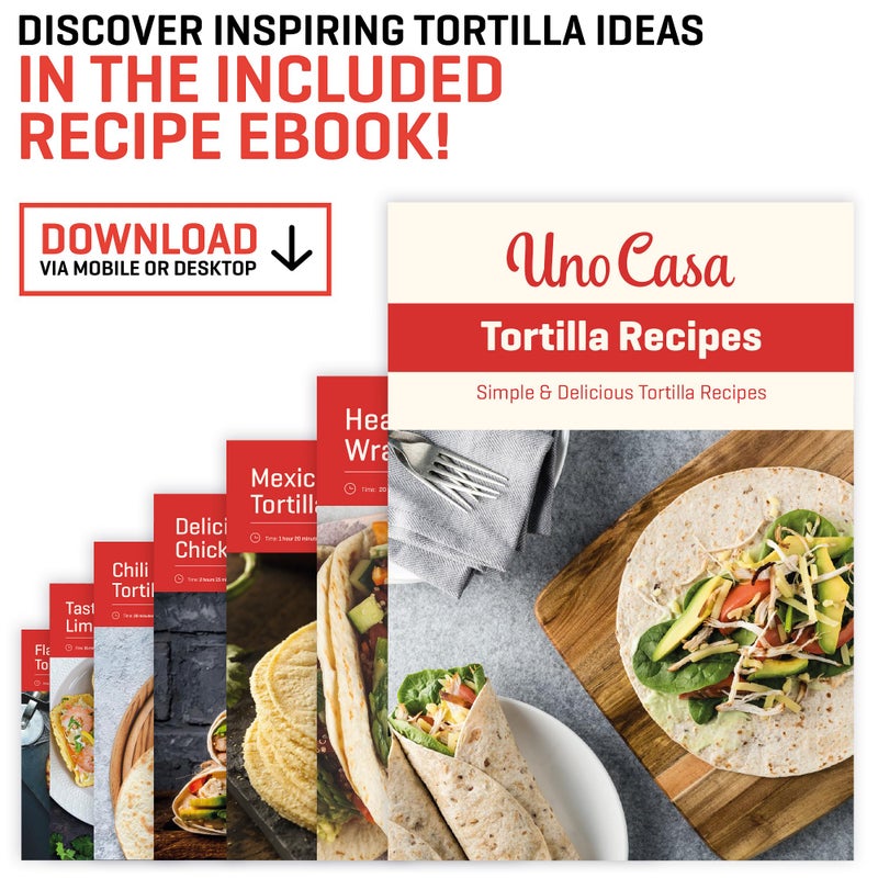 Uno Casa 10 Inch Cast Iron Tortilla Press & Comal Pan Bundle - Non-Stick, Heat-Resistant, Family Size, Gas Stovetop Compatible - Image 4