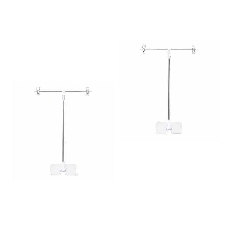2pcs T-shape Photography Photo Backdrop Stand Adjustable Mini Background Frame - Image 1