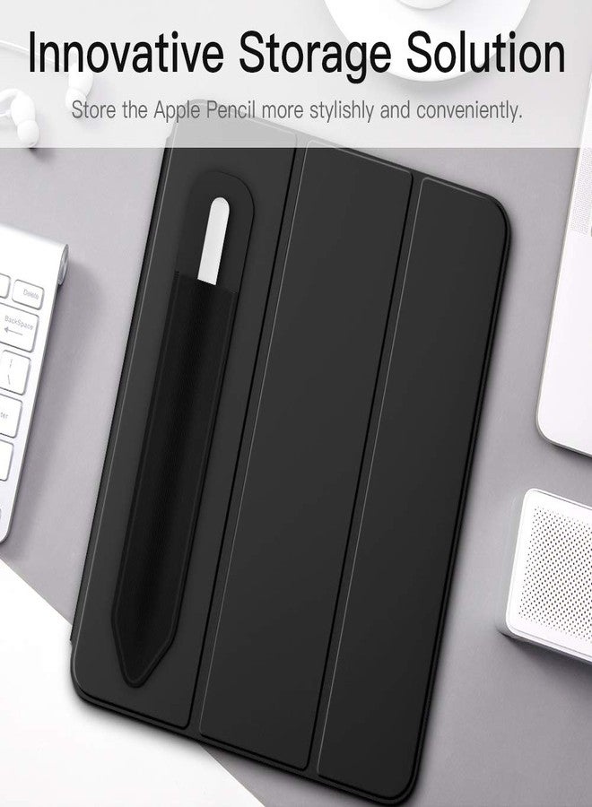 MoKo Pencil Holder Sticker Fit Apple Pencil Pro, Apple Pencil (USB-C), iPencil 1st/2nd Generation, Elastic Pencil Pocket Pouch Adhesive Sleeve Attached to iPad Case for Stylus Pens,Black - Image 3