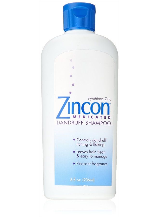 Zincon شامبو قشرة الرأس الطبي، 8 أونصة سائلة - Image 1