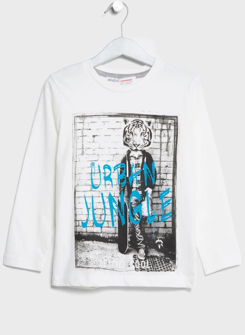 MINOTI Little 2 Pack Urban Jungle T-Shirts