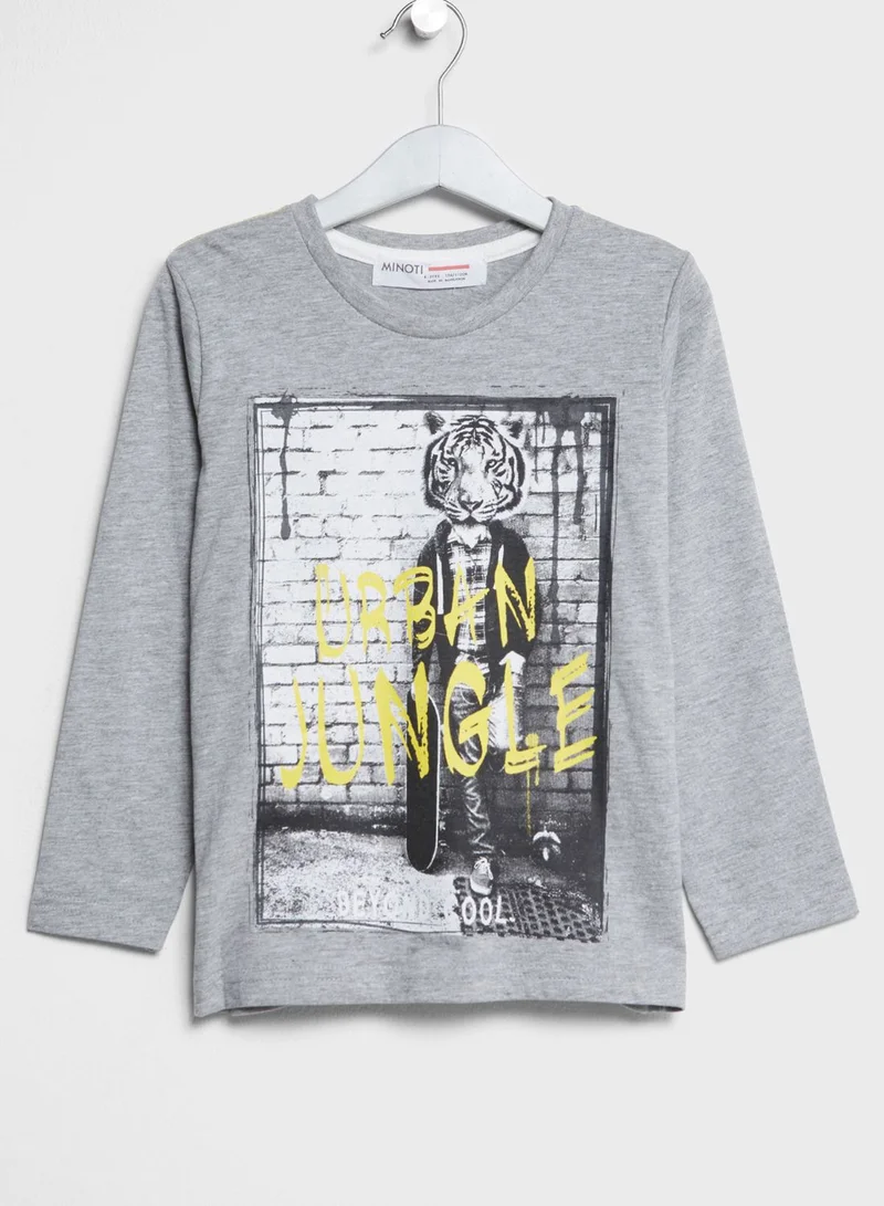 MINOTI Little 2 Pack Urban Jungle T-Shirts