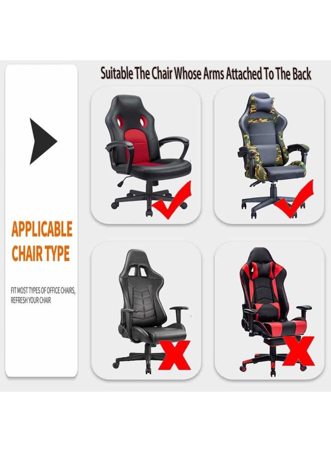 Deisy Dee NO Chair,ONLY Covers Gaming Chair Slipcovers Stretchy Polyester Covers for Reclining Racing Gaming Gaming Chair (Black) - Image 5