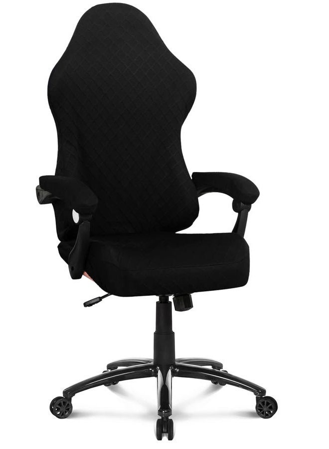 Deisy Dee NO Chair,ONLY Covers Gaming Chair Slipcovers Stretchy Polyester Covers for Reclining Racing Gaming Gaming Chair (Black) - Image 1
