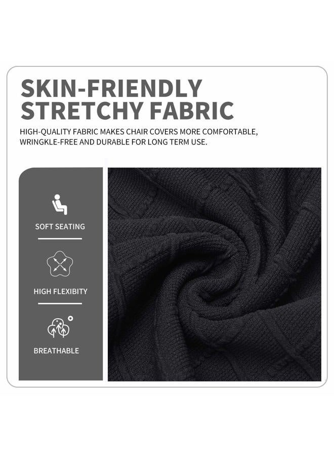 Deisy Dee NO Chair,ONLY Covers Gaming Chair Slipcovers Stretchy Polyester Covers for Reclining Racing Gaming Gaming Chair (Black) - Image 3