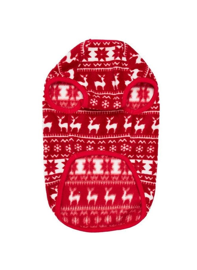 Blueberry Pet Dog Fleece Sweater - Soft & Lightweight Ugly Christmas Sweater for Small Dogs, Award Winning Brand, 14" Back, Christmas Dog Sweater, Dog Christmas Sweater, Reindeer & Snowflake - pzsku/Z4E93FA30FD4E137631EEZ/45/_/1737031828/bb5b02c8-a945-4792-98c1-5164d04ec8d6