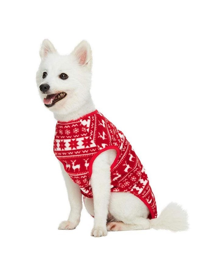 Blueberry Pet Dog Fleece Sweater - Soft & Lightweight Ugly Christmas Sweater for Small Dogs, Award Winning Brand, 14" Back, Christmas Dog Sweater, Dog Christmas Sweater, Reindeer & Snowflake - pzsku/Z4E93FA30FD4E137631EEZ/45/_/1737031841/552ae0d4-c427-4465-b2a8-afad0a300eb9