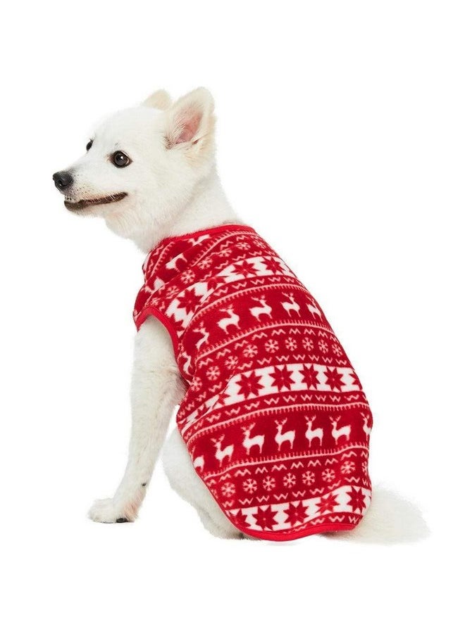 Blueberry Pet Dog Fleece Sweater - Soft & Lightweight Ugly Christmas Sweater for Small Dogs, Award Winning Brand, 14" Back, Christmas Dog Sweater, Dog Christmas Sweater, Reindeer & Snowflake - pzsku/Z4E93FA30FD4E137631EEZ/45/_/1737031853/14c386d9-2249-424a-8445-d5da6e4ecbcc