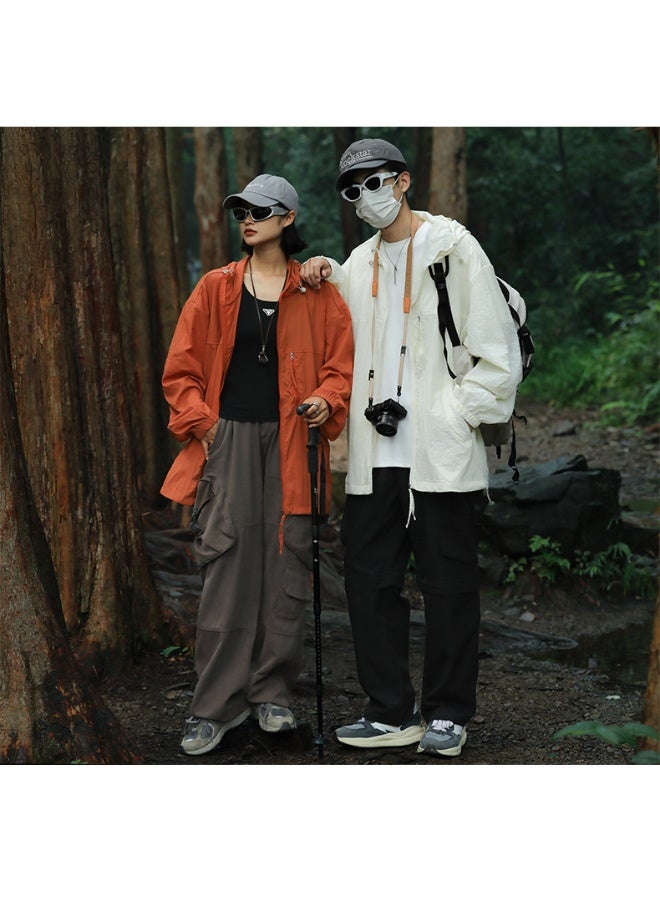 Mijioceon Sun Protection Clothing Jacket, UPF 50+ Unisex Lightweight Long-sleeved Ice Silk Hooded Shirts Anti-UV Fishing Outdoor Clothes for Men Women Unisex couple style - Image 5