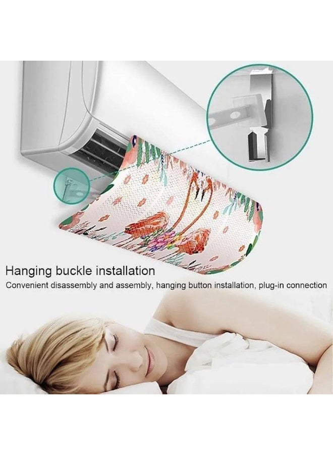 موزع هواء للتكييف لتوجيه الهواء البارد والساخن، مضاد للنفخ ومناسب للمنزل والمكتب وغرف النوم، سهل التركيب بدون أدوات - Image 3