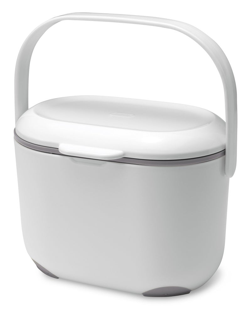 Addis 515631 25 Litre Kitchen Compost Caddy WhiteGrey 25L
