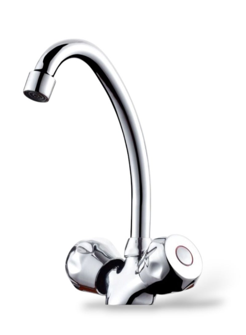 JAMS Dual Handle Basin & Kitchen Sink Mixer – Chrome Finish