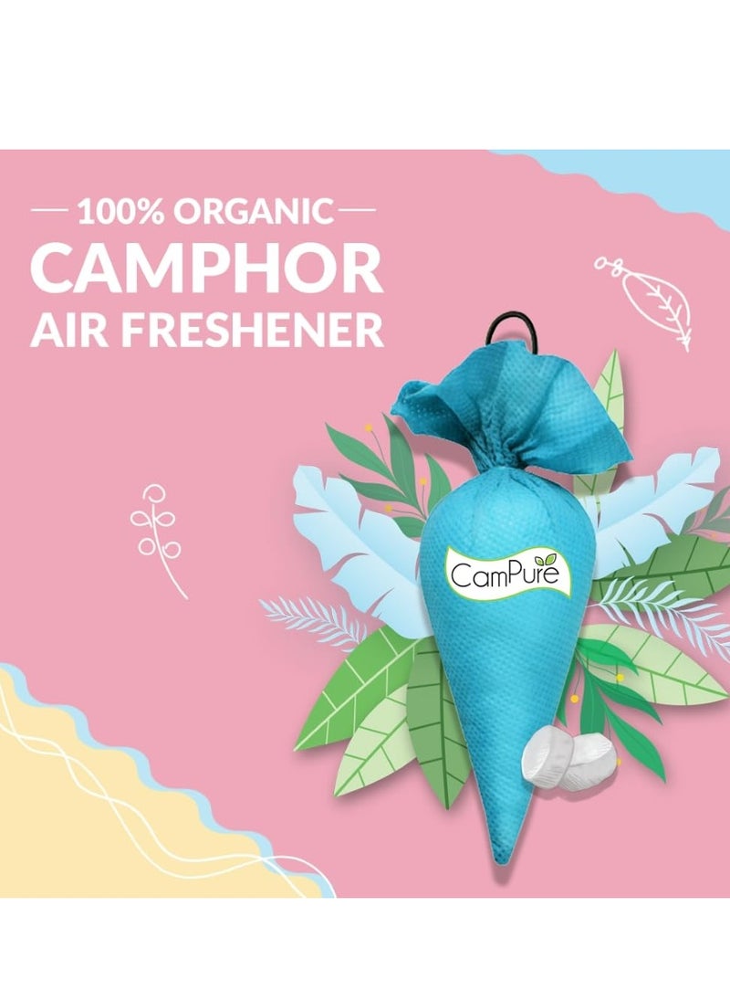 Mangalam CampureCamphor Cone (Original) Pack of 2-100% Organic | Air Freshener for Car, Wardrobe, Office Cabin's, Drawers, Travel Bag & Bathroom  - Image 2