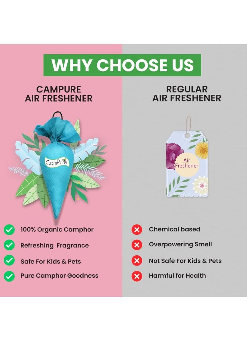 Mangalam CampureCamphor Cone (Original) Pack of 2-100% Organic | Air Freshener for Car, Wardrobe, Office Cabin's, Drawers, Travel Bag & Bathroom  - Image 3
