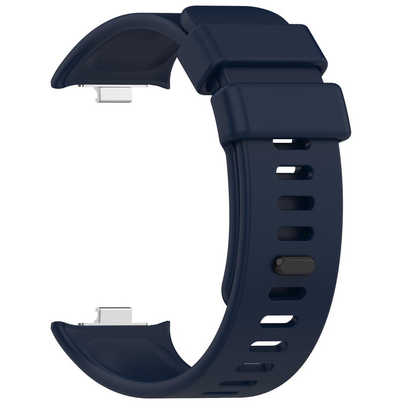 erorex For Redmi Watch 5 / Watch 4 Solid Color Silicone Sports Watch Band(Dark Blue) - Image 2