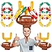 Civaner 2 Set Inflatable Post Ring Toss Football Goal Post Game Include 2 Pieces Hat 6 Pieces Toss Ring for Ball PartyFootball - Image 3