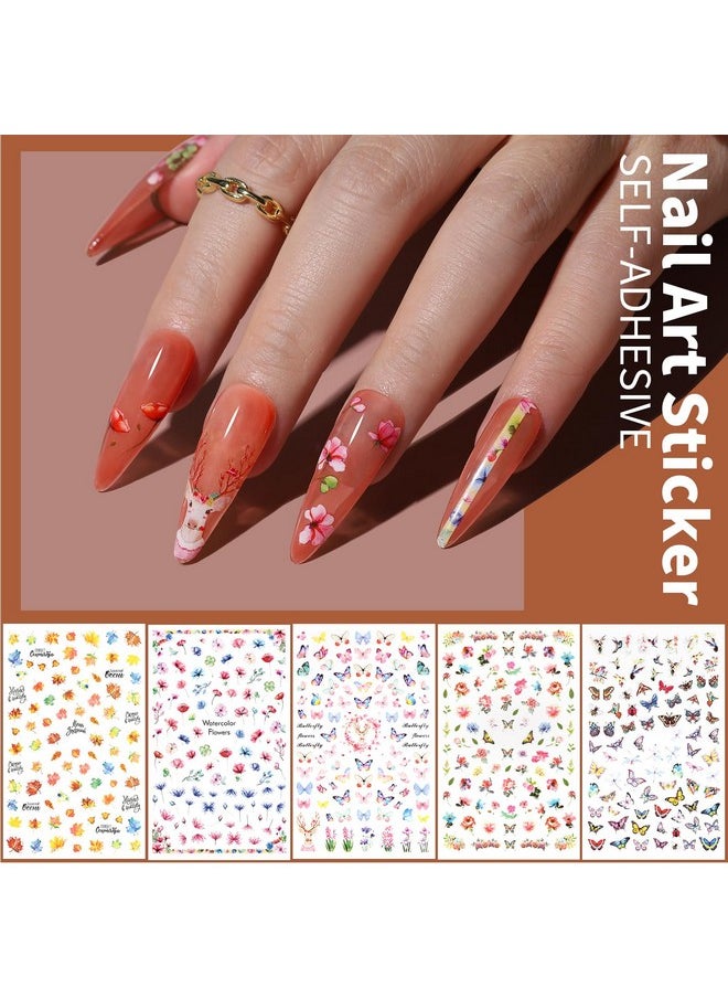 FANDAMEI - FANDAMEI Nail Art Brushes Set, Nail Art Kit, Nail Design Kit, Nail Art Dotting Pens, Nail Stickers, Butterfly Nail Art Sequins, Nail Foils, Nail Art Flakes Iridescent, Rhinestones For Nails - Image 1