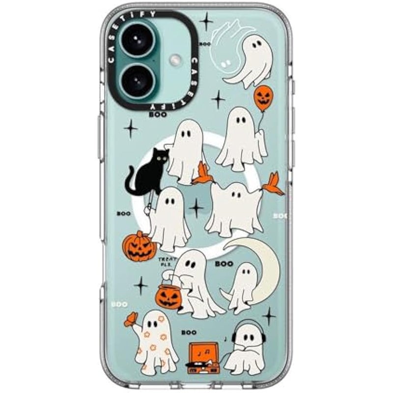 Casetify Clear iPhone 16 Plus Case 【Not Yellowing / 6.6 ft. 3X Military Grade Drop Protection/Magsafe】 - Boo Things - Clear - Image 4