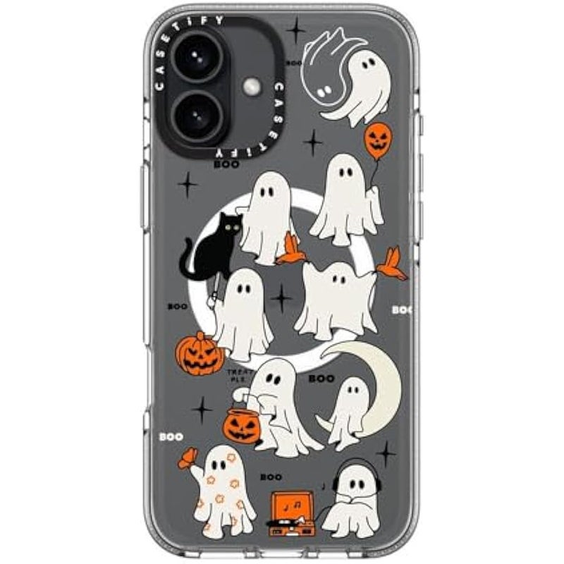 Casetify Clear iPhone 16 Plus Case 【Not Yellowing / 6.6 ft. 3X Military Grade Drop Protection/Magsafe】 - Boo Things - Clear - Image 5