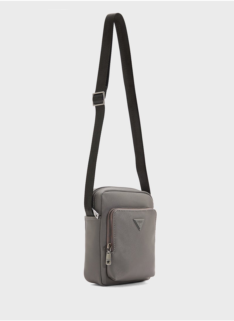 GUESS Milano Xbody W Front Pocket Crossbody  - Image 3