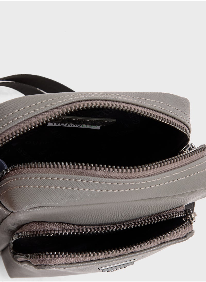GUESS Milano Xbody W Front Pocket Crossbody  - Image 5