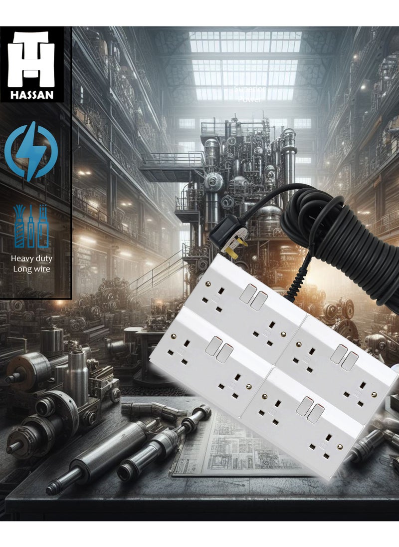 Hassan Hassan 4-Outlet Power Combo for Heavy Duty Use  - Image 3