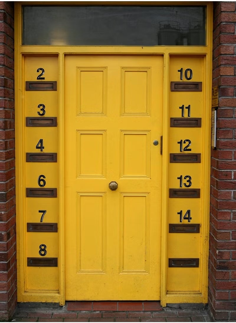 Unewshi - Gate Digits 0 To 9 Plastic Number Tag Numeral Door Plaque House Drawer Sign Plating Home Office Sticker Address Door Label - Image 1