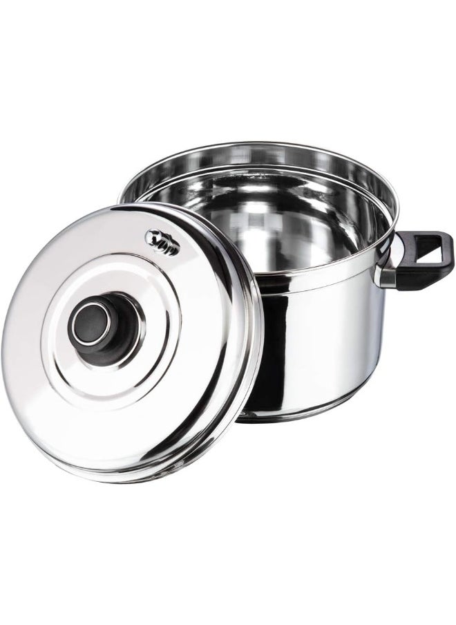 VINOD - Vinod Stainless Steel Multipurpose Pot Small - 3 Idly / 3 Dhokla Stand, VIC002, Cooker, Idli Maker, Steamer - Image 1