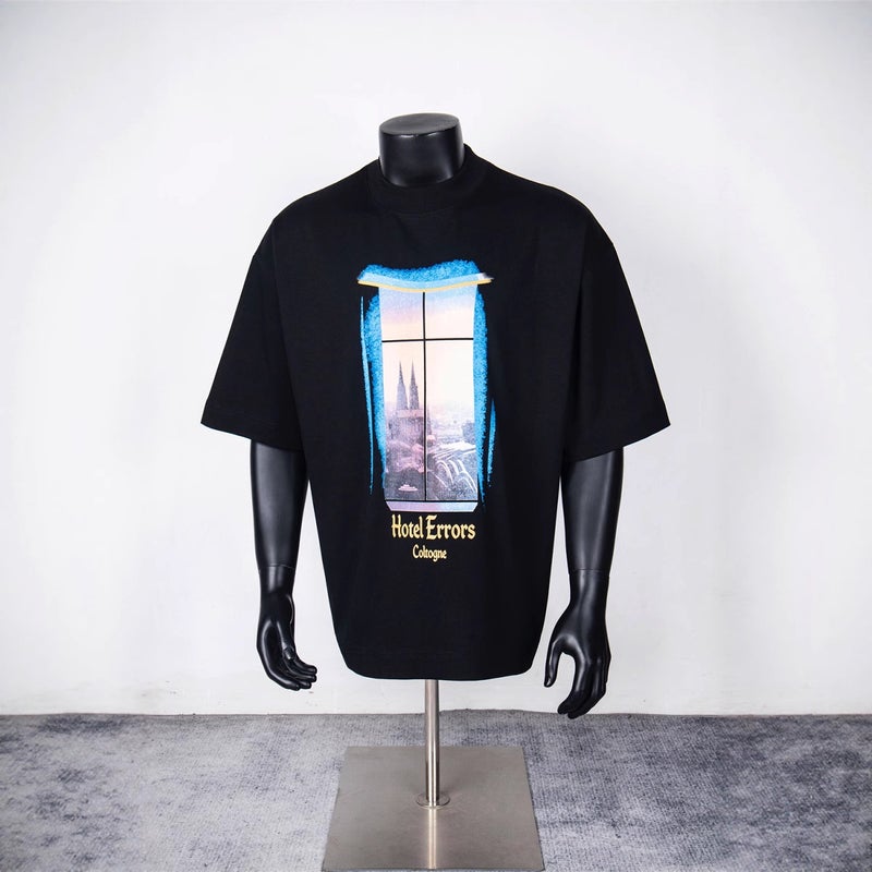 House Of Errors Cologne Cathedral City Street Scene Limited Edition Printed Short-Sleeve T-Shirt For Men And Women Trendy High Street Fashion - Image 3