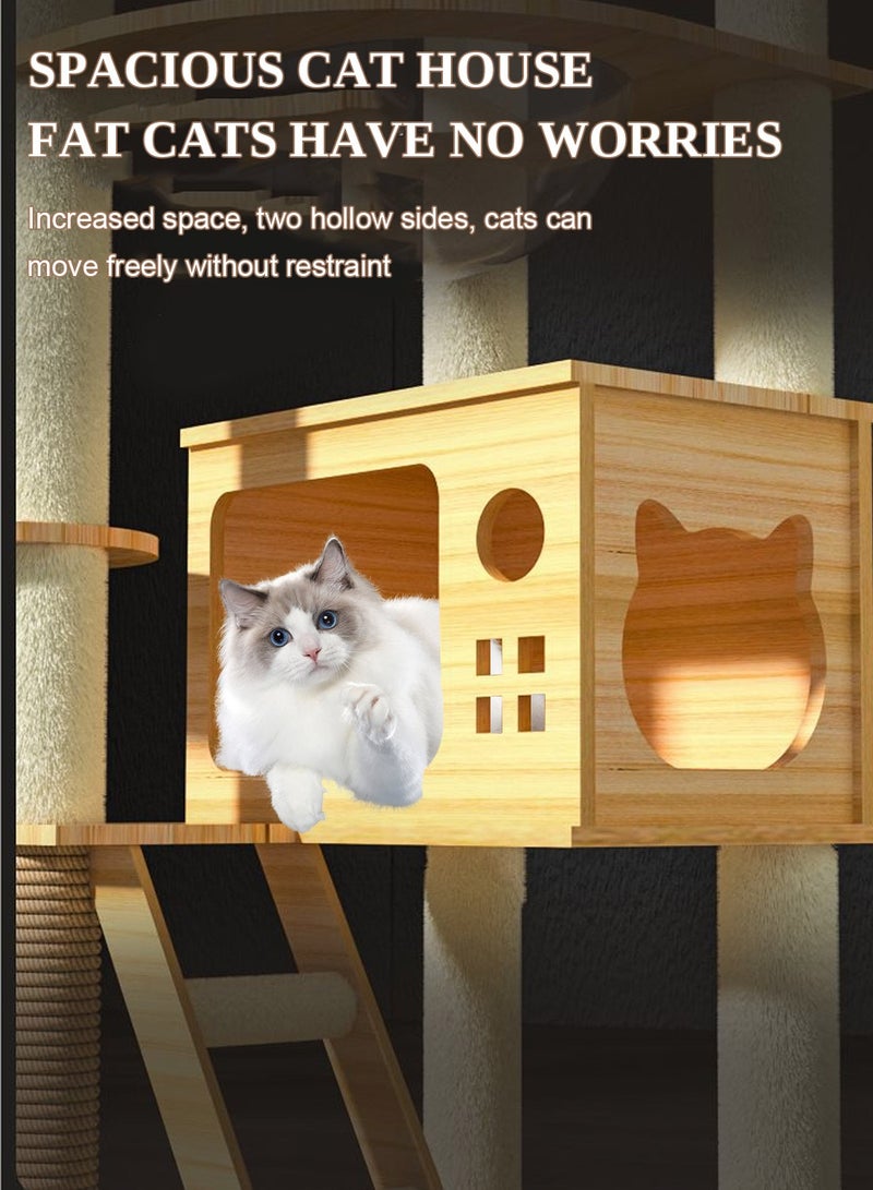 كيدل كبسولة مساحة كبيرة شجرة القطة منزل القطة تسلق الإطار - Image 5