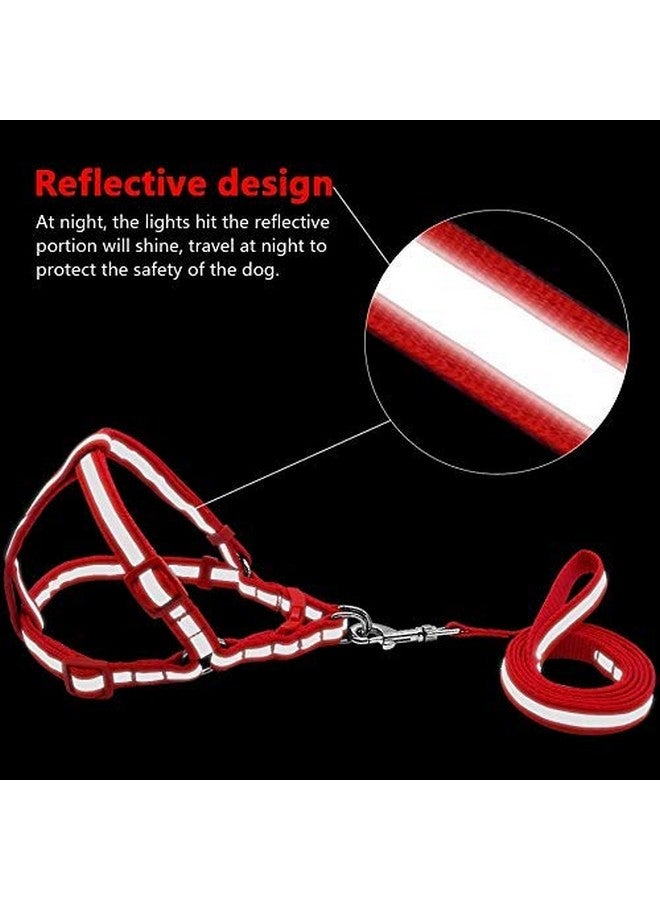 15 Mm Reflective Nylon Dog Harness And Leash Set For Puppies And Dogs (Color May Vary) - Image 4