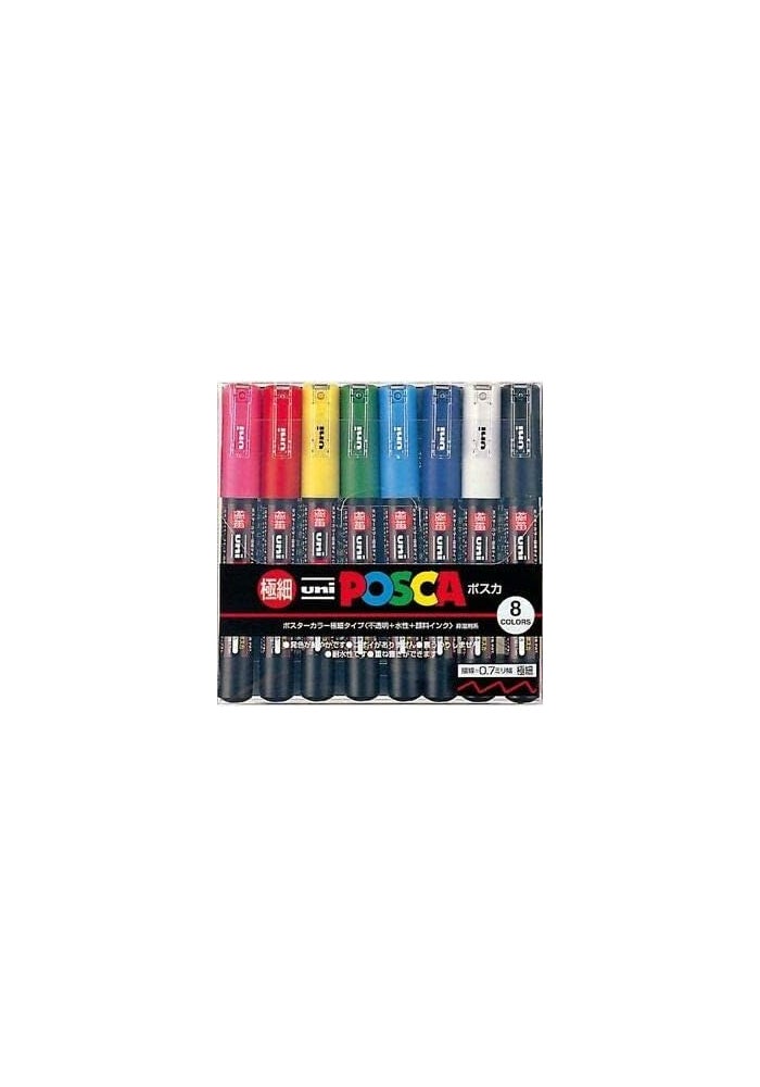 Posca Uni Marker Paint Set - 8 Colors - Image 4