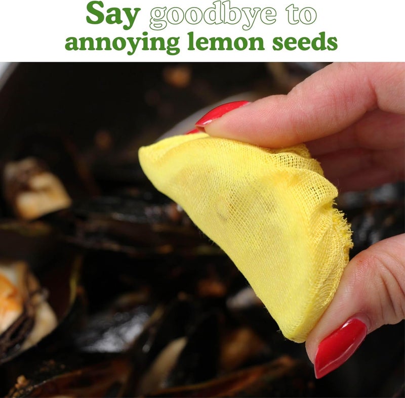 Regency Wraps Lemon Wedge Bag Covers - 100 Count Stretch Wraps for Seed-Free Squeezing of Lemon Halves and Wedges - Image 4